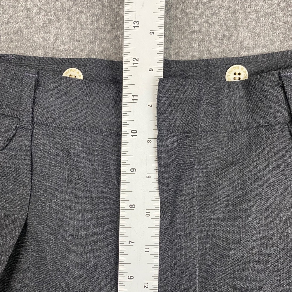 Vintage Polo Ralph Lauren Dalton Wool Trousers Mens 34 Gray Pleated Cuffed‎ USA - Picture 12 of 16